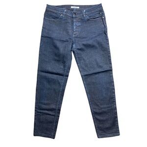 Gentry portofino dark wash crop jeans